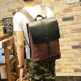 Tidog Korean Outdoor Travel Backpack Men Large Leather Backpack