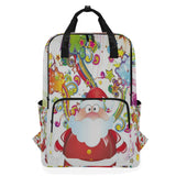 Backpack Happy Christmas Santa Claus Laptop Bag 14 Inch Lightweight for Men/Women