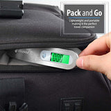 Digital Luggage Scale, Fosmon Stainless Steel Backlight Lcd Display Digital Hanging Luggage