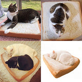 Creative Toast Bread Pet Cat Bed Mattress Soft Cushion Seat Pad for Cats & Dogs Sleeping Playing