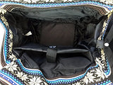Trendy Flyer Computer/Laptop Rolling Bag 2 Wheel Case Tribal Blue