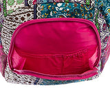 16.5" Print School Travel Multipurpose Backpack Bag (Bohemium Pink)