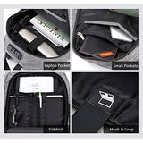Itopfox Travel Laptop Compartment Backpack USB/Headphone Port Rucksack Computer Bag Anti-Thief Code