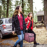 Canway 85L Travel Duffel Bag, Foldable Weekender Bag with Shoes Compartment for Men Women Water-proof & Tear Resistant (Mint Green, 85L)