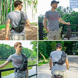 Nicgid Sling Bag Chest Shoulder Backpack Fanny Pack Crossbody Bags for Men(Black)
