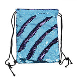 Mermaid Drawstring Bag Magic Reversible Sequin Backpack Glittering Dance Bag For Yoga Outdoors
