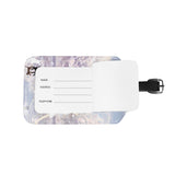 Glass Grape Wine Leather Luggage Bag Tag with Privacy Label Flap for Travel Suitcase Baggage Luggage