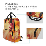 Backpack Thanksgiving Maple Leaf Wallpaper Laptop Bag 14 Inch Lightweight for Men/Women