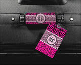 Triple Animal Print Aluminum Luggage Tag (Personalized)