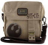 Loungefly The Force Awakens Star Wars Rebel Convertible Crossbody/Waist Bag Tan One Size