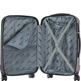 Inusa San Francisco 18-Inch Carry-On Lightweight Hardside Spinner Suitcase - Charcoal