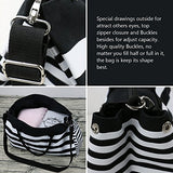 Travel Totes Luggage, Canvas Travel Storage Bag, Blue Stripes