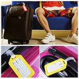 BlueCosto Luggage Tag Suitcase Label Bag Travel Accessories - White,10 Pack