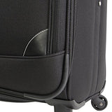 Perry Ellis Men'S Tribute Carry On/Check In Spinner Luggage Set, Black