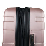 Amka Verano Hardside 3-Piece Expandable Spinner Upright Luggage Set, Rose Gold