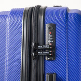 Mia Toro Italy Pozzi Hardside Spinner Carry-on, Black