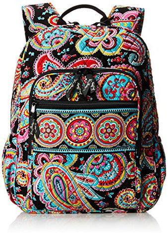 Vera Bradley Campus Tech Backpack, Signature Cotton, Parisian Paisley