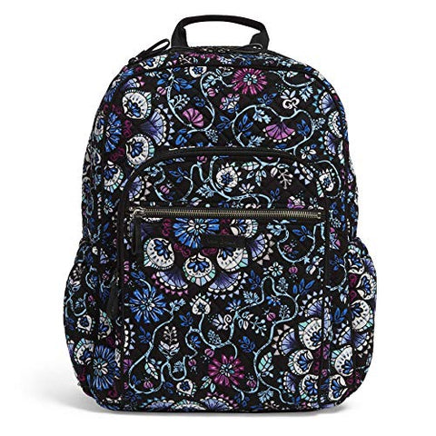 Vera Bradley Iconic Campus Backpack, Signature Cotton, Bramble