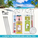 Cruise Luggage Tags Etag Holder Zip Seal & Steel Royal Caribbean Celebrity
