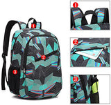 Scarleton Patterned School Backpack H203713 - Green
