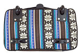 Trendy Flyer Computer/Laptop Rolling Bag 2 Wheel Case Tribal Blue