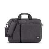Solo Duane Convertible Briefcase. Fits up to a 15.6-Inch Laptop. Converts to Backpack, Briefcase or Messenger Bag. Laptop Bag for Men or Women - Grey