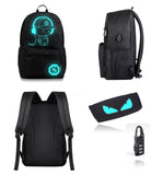 ZenithLife Unisex Casual Fashion Waterproof Luminous Anime Notebook, Black, Size No Size