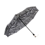 FakeFace Creative Newspaper Ultraslim Compact Triple Folding Automatic Umbrella Super Windproof Strong Rib Auto Open & Close Travel Anti-UV Rain Sun Umbrellas UV Protection Parasol
