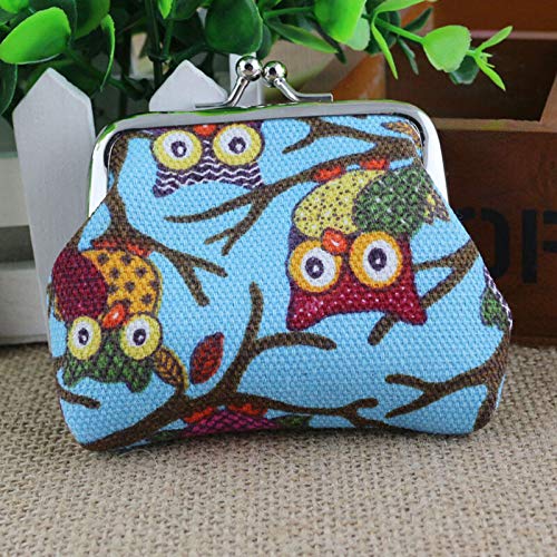 Womens Girls Change Coin Purse Small Clutch Wallet Keys Card Mini Pouch Holder (Color - #5 Light