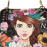 Printed Floral Backpack With Adjustable Backpack Straps