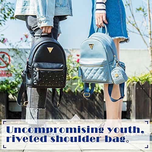 Girls PU Leather Mini Backpack Purse Cute Bowknot Fashion Small Backpack  Purses-Light Blue - Walmart.com