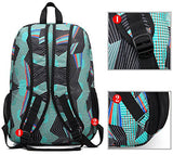 Scarleton Patterned School Backpack H203713 - Green