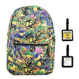 Teenage Mutant Ninja Turtles Retro Toy Clutter Backpack & Luggage Tag - 2 Piece Set