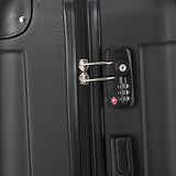 SSLine Hard Spinner Luggage 3 Piece Luggage Set 20/24/28 Inch Suitcases Trolley Case with wheels Black