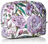 Vera Bradley Iconic Medium Cosmetic, Signature Cotton, Lavender Meadow
