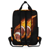 Backpack American Football In The Fire Laptop Bag 14 Inch Lightweight for Men/Women