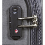 Dejuno Everest 3-Piece Expandable Spinner Combination Lock Luggage Set, Grey