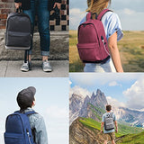 School Backpack For Laptop, Unisex Water-Resistant Student Travel Back Bag With Usb Charging