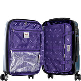 Olympia Usa Vortex Hardside Spinner Luggage Set (Icy Blue)