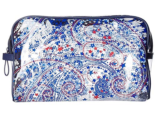 Vera Bradley Women's Clear Beach Cosmetic Fireworks Paisley One Size