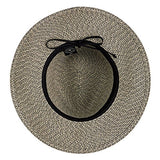 Wallaroo Womens Josie Sun Hat - Lightweight and Breathable Sun Hat - UPF 50+ (Mixed Black)