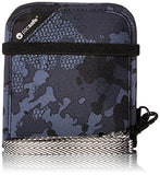 Pacsafe RFIDsafe V100 Anti-Theft RFID Blocking Bi-Fold Wallet, Grey Camo