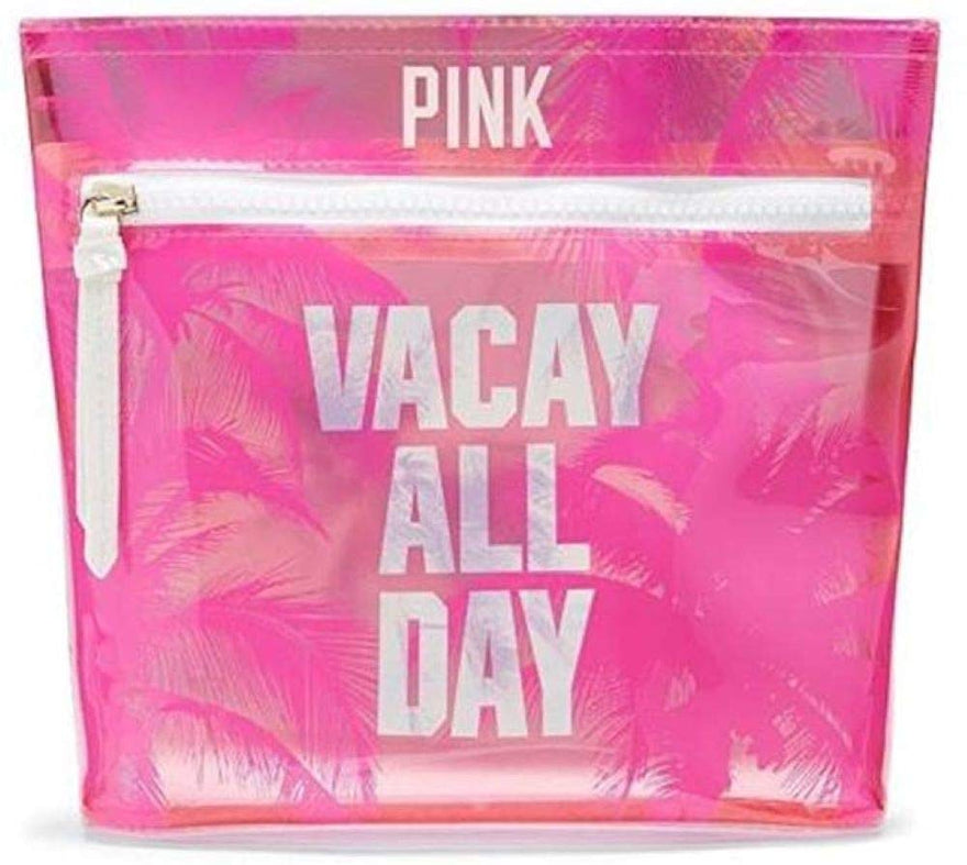 Victoria's Secret Pink Makeup Bag Vacay All Day Pouch