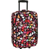 Elite Luggage Print 3 Piece Expandable Rolling Luggage Set (Gem Bubbles)