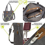 Travelon Anti-Theft Heritage Tote Bag , Pewter, One Size