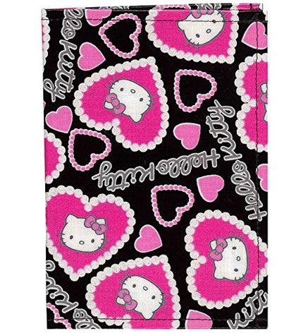 Hello Kitty Passport Cover Rem Heart (Black)