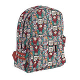 Damara Womens Cartoon Funny Graffiti Printing Canvas School Bag
