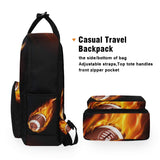 Backpack American Football In The Fire Laptop Bag 14 Inch Lightweight for Men/Women