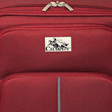 Chariot Imperia 3 Piece Lightweight Upright Spinner Luggage Set, Burgundy, One Size