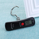 AMZVASO - Portable 50kg/10g LCD Digital Display Electronic Luggage Suitcase Weight Hanging Black